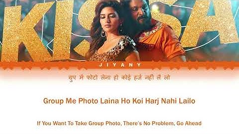 Kissik Lyrics Video (Hindi) - Pushpa 2 (Color Coded Lyrical Video in Hindi/Rom/English translation)