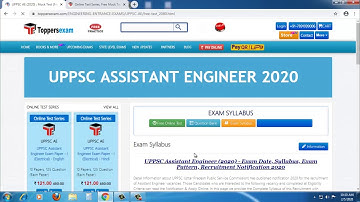 UPPSC AE 2020 : Free Mock Test, Crack The Uppsc AE Exam With Practice Set