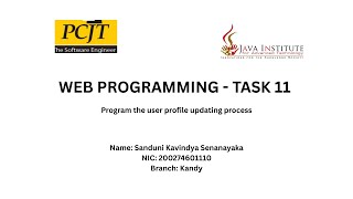 Web Programming Eshop Task 11