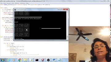 Software demo for Sudoku puzzle