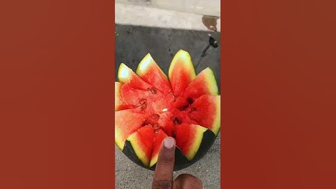 Experiment: Will watermelons  explode if they roll down from a tall building?#shorts