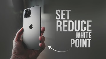 How to Set Reduce White Point in iPhone (tutorial)