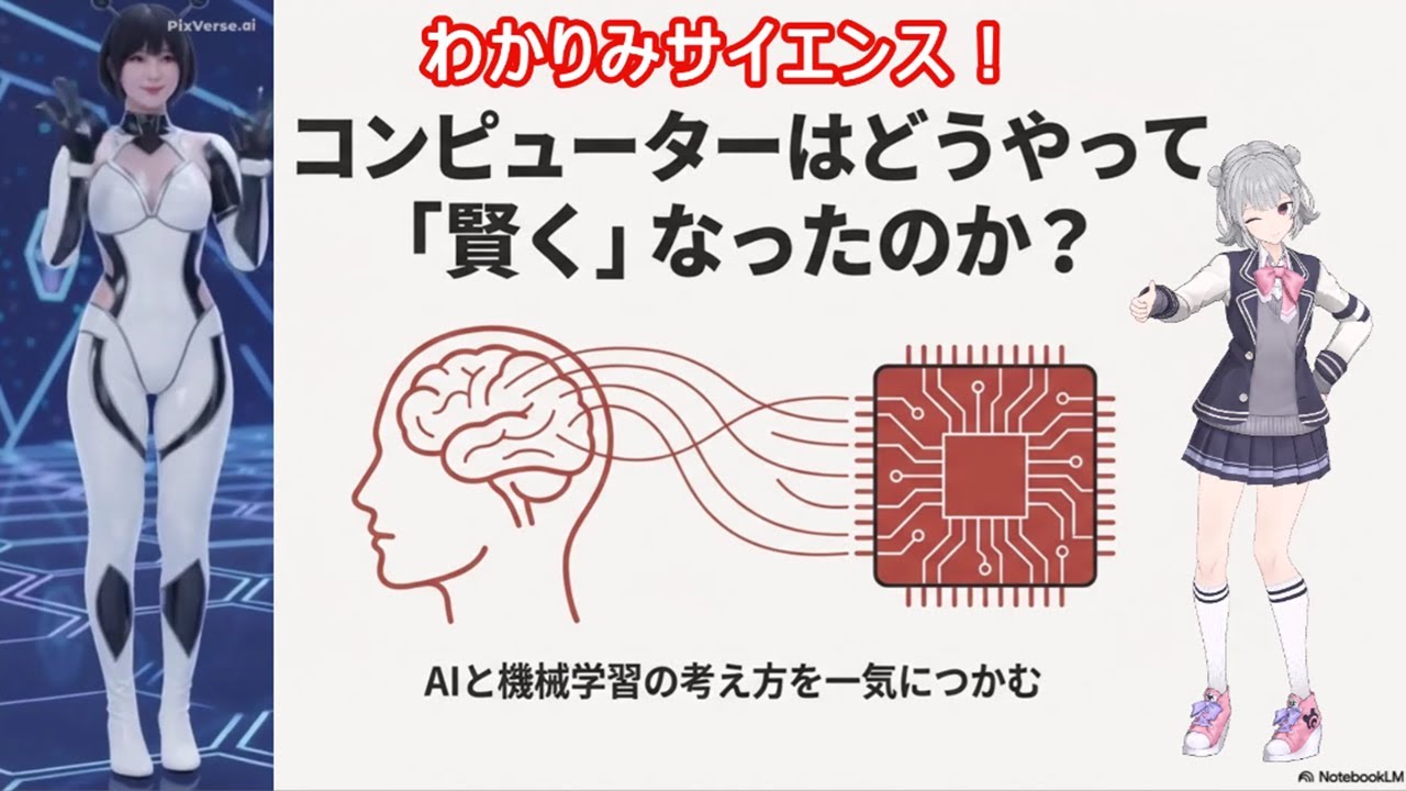 【 #機械学習 】コンピュータはどうやって賢くなったのか？AIと機械学習の考え方を、歴史と身近な例から整理します！ #統計学 #AI #ニューラルネットワーク #データサイエンス #わかりみサイエンス