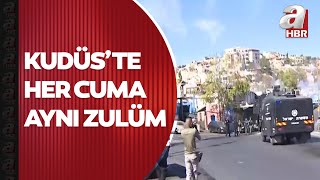 Her A Aynı Zulüm İsrailden Namaz Kılmak Isteyen Müslümanlara Gaz Bombasıyla Müdahale A Haber