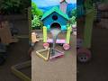 🚜 Mini Tractor Cement Baige Pillar Build | Crazy DIY 😱 #shorts
