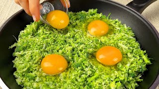 Just add EGGS to BROCCOLI! Healthy breakfast in 10 minutes, simple and tasty recipe