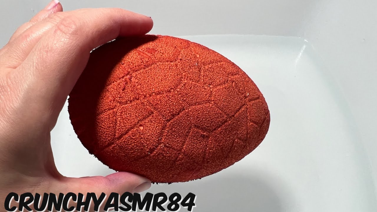 Burnt Orange Dino Egg Water Crush | Oddly Satisfying | ASMR | Sleep Aid