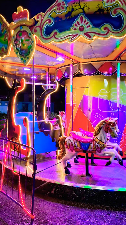 Colorful horse carousel