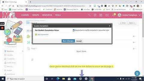 Schoology Completion Rules