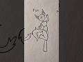 How to draw stickman body (animal version) Tutorial ✨