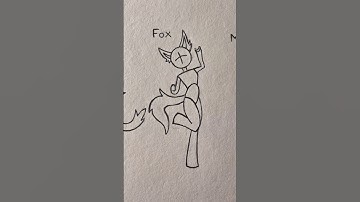 How to draw stickman body (animal version) Tutorial ✨