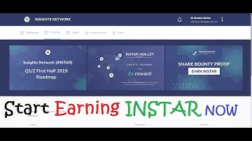 Earn Insights Network (INSTAR) In easy way