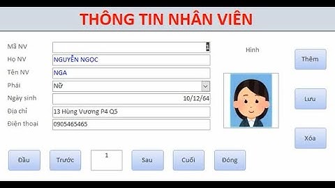 Tạo Form nhập dữ liệu cho Table trong Mcrosoft Access