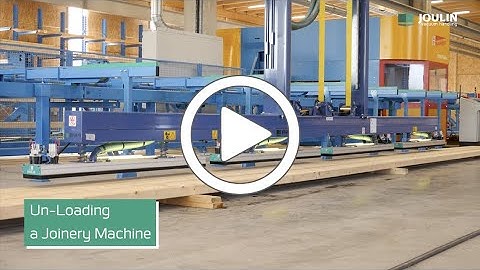 Un-Loading a Joinery Machine with Joulin Gantry Robots