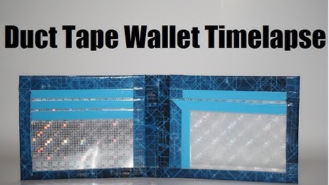 Duct Tape Wallet Timelapse!!