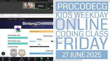 ProCodeCG Kids Weekday Coding Class - Friday - 27 June 2025