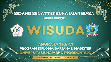 WISUDA UNIVERSITAS BINA MANDIRI GORONTALO