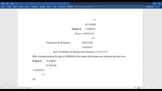 Checksum at Receiver