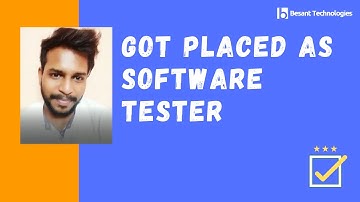 Fresher Bharath Got Placed | Software Testing Courses  | Besant Technologies Review by Bharath