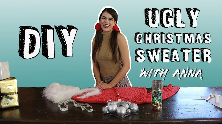 ZUCKER® DIY Ugly Christmas Sweater Outfit | DIY with Feathers, Feather Crafts for the Holidays