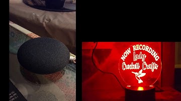 Acrylic engraving for LED light base using Glowforge laser and Silhouette Studio