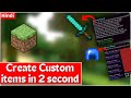 CREATE CUSTOM ITEMS IN 2 SECONDS | ASOBU SERVER | KANHAIYA SWAGGER