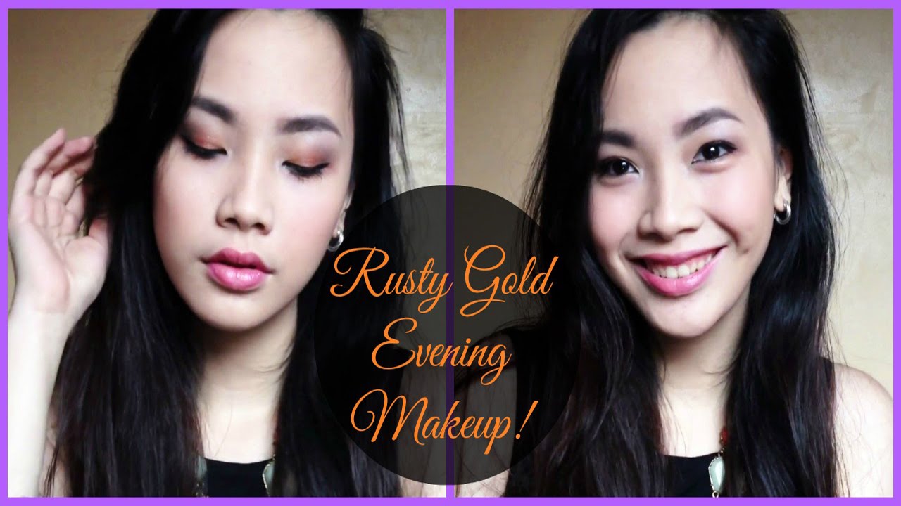 Rusty Gold Evening Makeup!
