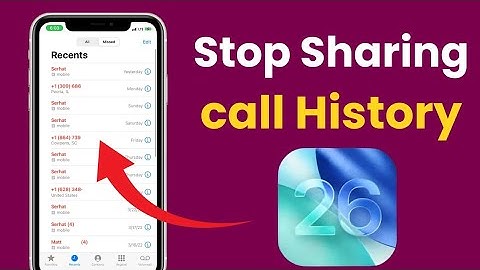 Hoe u het delen van uw oproepgeschiedenis tussen iPhones op iOS 26 kunt stoppen