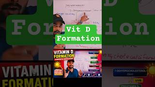 mechanism of vitamin D formation #VitaminD #VitaminD3 #HealthTips #MedicalEducation #Biochemistry