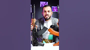 الفرق بين بندقيه الشرمه القبضه الحمراء والسوداء Akm 7 62 39 