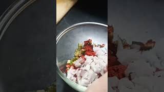 pickle आंबट गोड कैरी कांदा झटपट लोणचं.