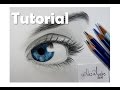 Cómo dibujar un OJO AZUL / How to draw a blue eye