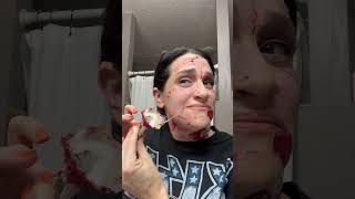 ASMR Removing my Halloween Makeup #asmr #removingmakeup #shorts #makeup #getunreadywithme #viral