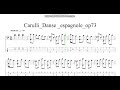 F carullidanse espagnoleop73 classical bass tab