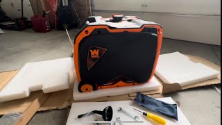 WEN 4500 Watt Dual Fuel Generator Unboxing, Break In, and use with Camper Van and RVs #vanlife