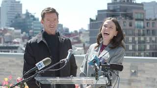 Hugh Jackman and Sutton Foster Volunteer at God's Love We Deliver for 30 Millionth Meal Celebration