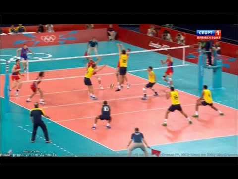 Россия vs. Бразилия - Волейбол Финал Олимпийские игры 2012 ...