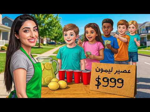 I opened the biggest lemonade stand on the street 🍋 !!