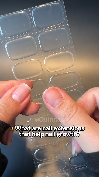 What are nail extensions that help nail growth 💅✨#nails #nailart #naildesign #gelnails #nailstyle