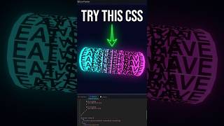 This 3D Text Animation Never Stops Spinning! EAT SLEEP RAVE 🔁 #shorts