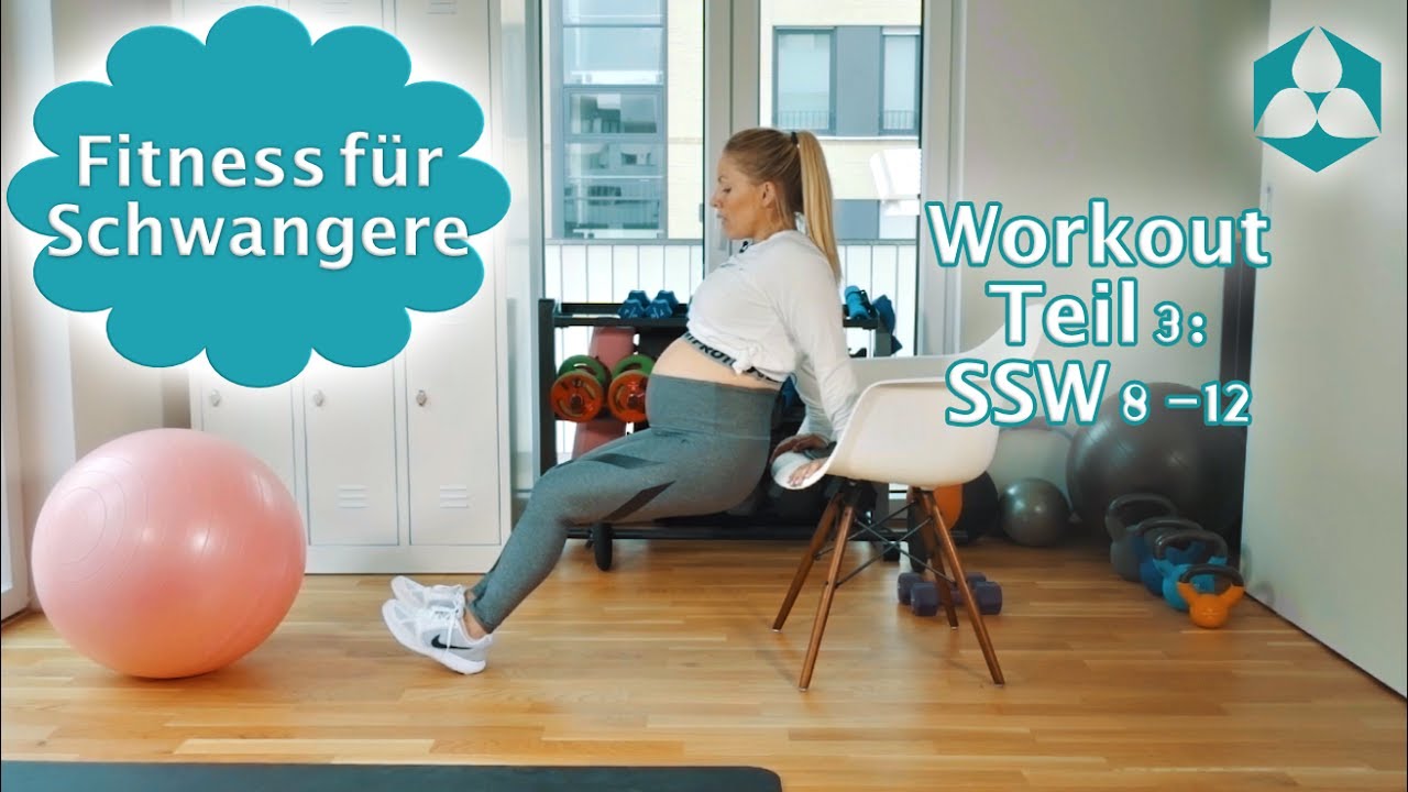 Schwangerschaftsgymnastik: Sport & Fitness in der Schwangerschaft Teil 3 (SSW 8-12)