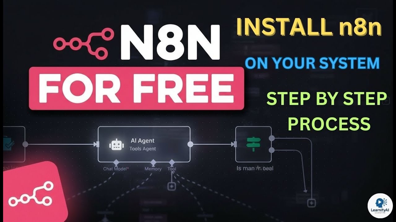 How To Install N8N On Your Computer in Hindi | Use N8N For Free | Build AI Agent For Free n8n Self