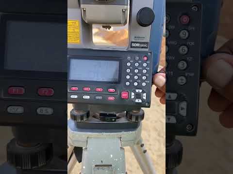 توقيع النقاط بجهاز التوتال استيشن أمر