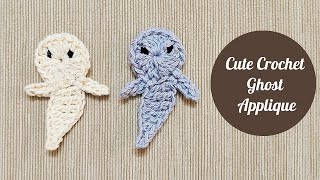 How To Make A Cute Crochet Ghost Applique This Tutorial is Perfect for Halloween