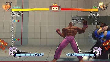 Super Street Fighter 4 Deejay dash ultra tutorial(Keyboard only)