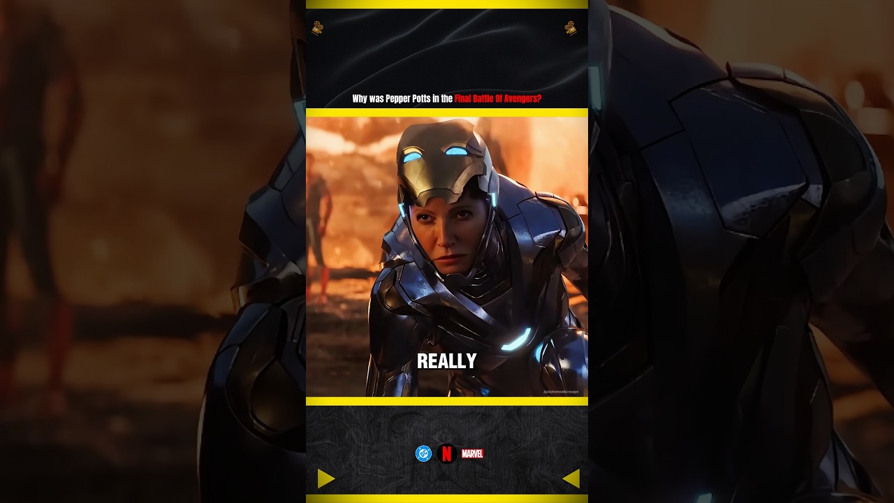 Why was Pepper Potts in the final battle of Avengers endgame 