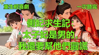 完結重生輕喜劇爽文《側妃求生記:太子妃是男的,我還要幫他們圓謊》 小說 #故事 #愛情 #爽文 #打臉 #逆襲 ##聽書 #有聲小說 #穿越 #重生 #穿書 #權謀 #情感 #古言 #後宮 #甜寵