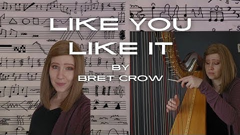 Interpreting a graphic score on the harp 👀