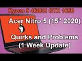 Acer Nitro 5 - Quirks and Problems! (15" 2020, Ryzen 5 4600H)