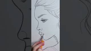 Side Profile Sketch Tutorial  | Artist-eyeinspired |  #sketch #drawing #tutorial